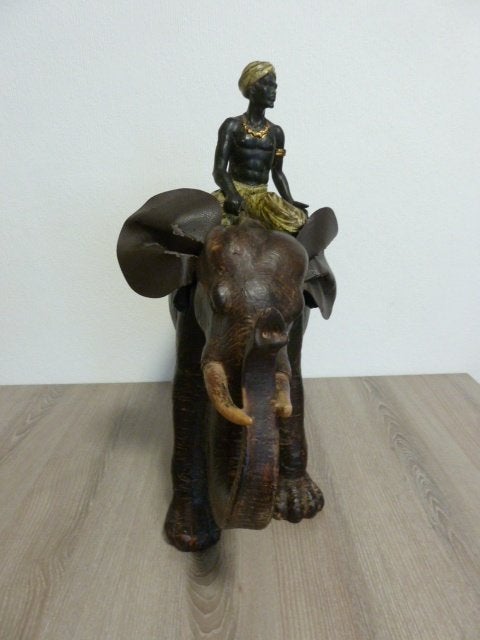Prachtige olifant met menner, 48cm, Ophalen