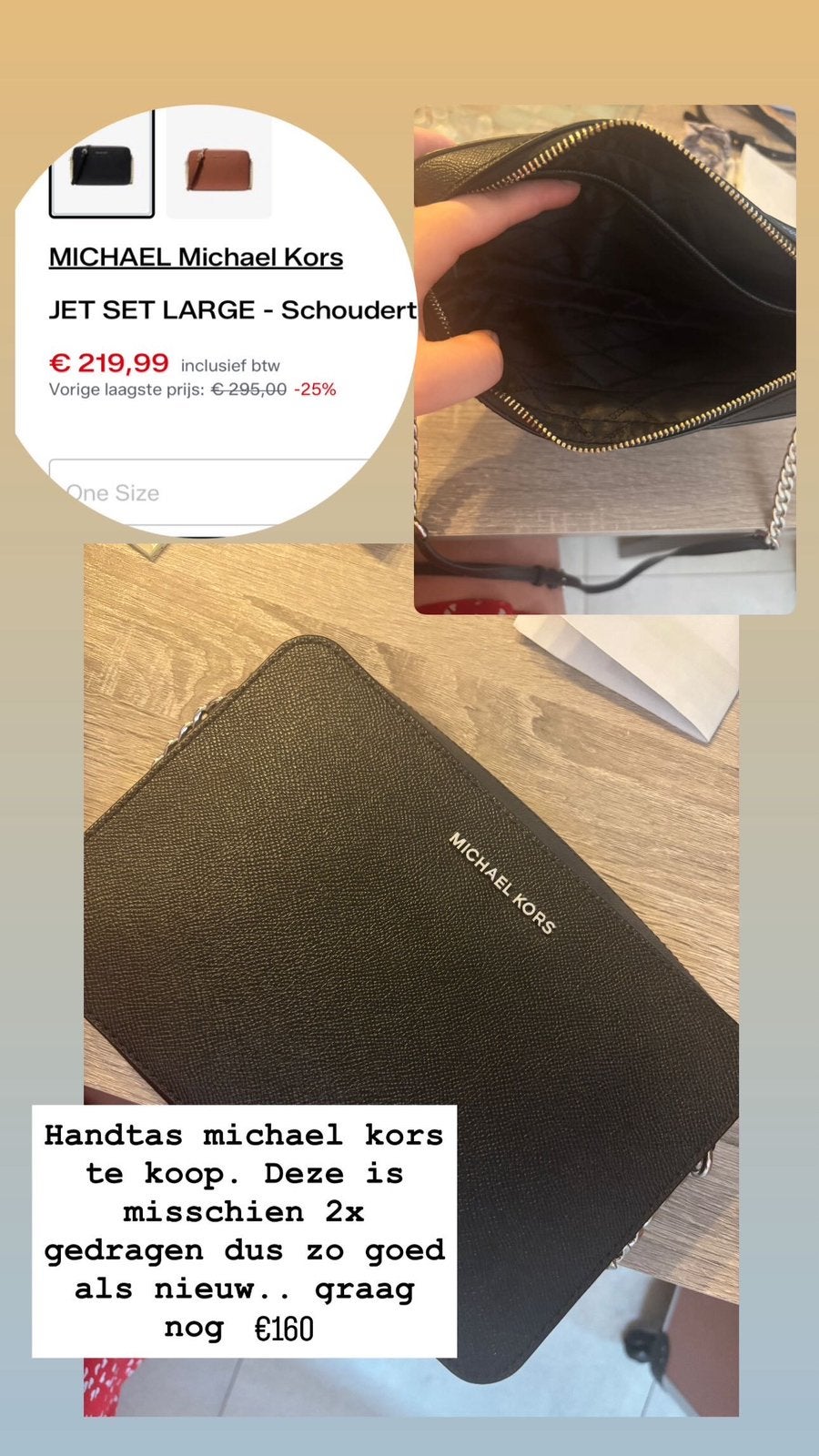 Michael kors handtas, Ophalen, Zo goed als nieuw