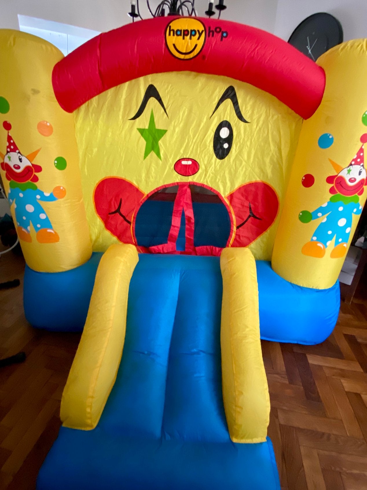 Petit château gonflable avec toboggan, Enlèvement, Utilisé