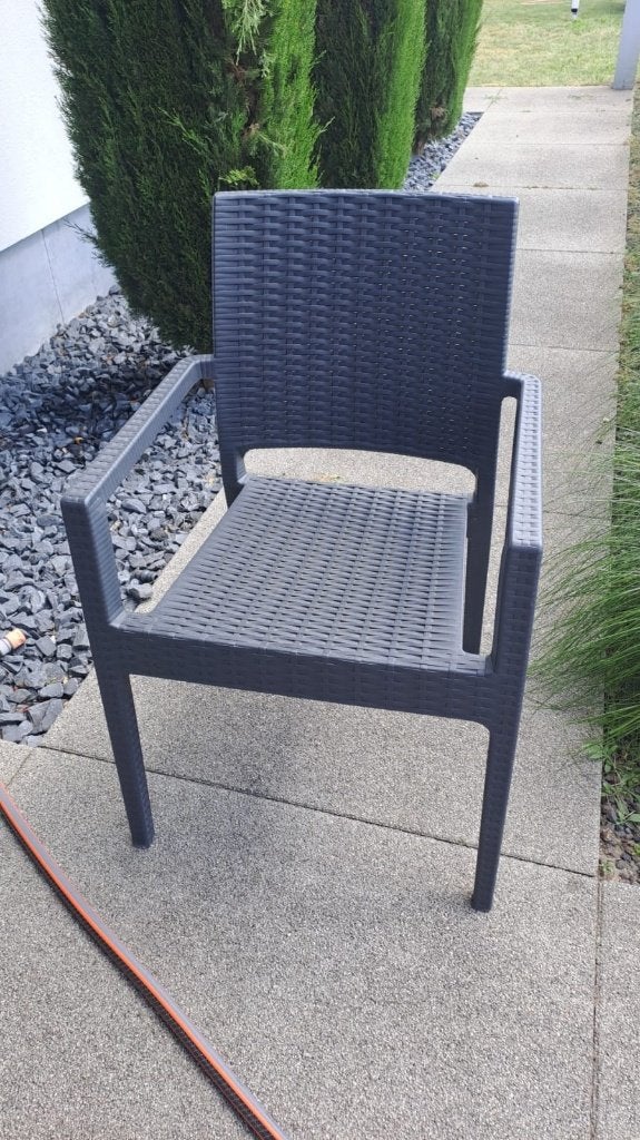 6 tuinstoelen, Jardin & Terrasse, Chaises de jardin, Utilisé, Plastique, Empilable, Enlèvement