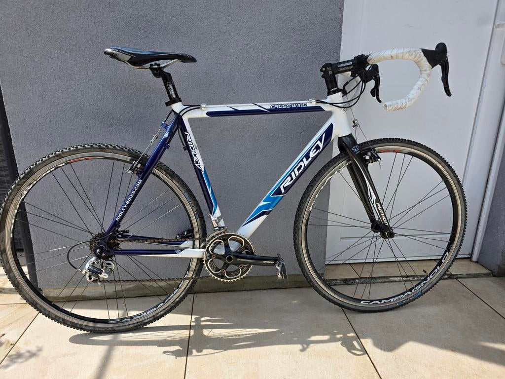 Ridley Crosswind cyclocross – 52cc – Campagnolo – rijklaar, Fietsen en Brommers, 28 inch, Gebruikt, Heren, Aluminium