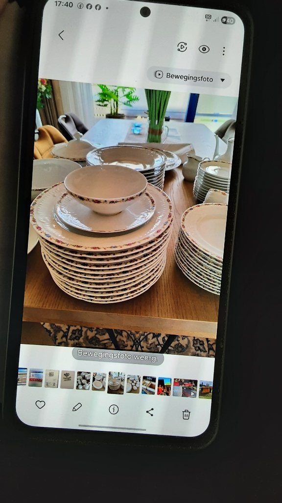 Limoge compleet eetservies en koffie servies 12 pers, Ophalen, Overige merken, Klassiek, Zo goed als nieuw
