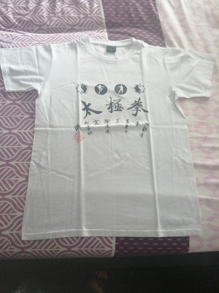 T-Shirt ‘Tai-Chi Chuan’ Wit, Kleding | Dames, T-shirts, Maat 38/40 (M), Wit, Ophalen of Verzenden, Zo goed als nieuw