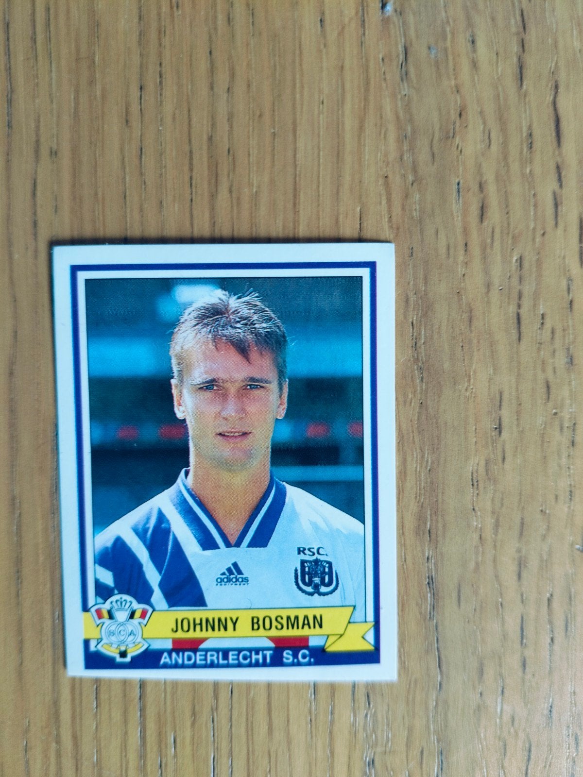 Panini sticker Johnny Bosman Anderlecht Football 94, Ophalen of Verzenden, Sticker