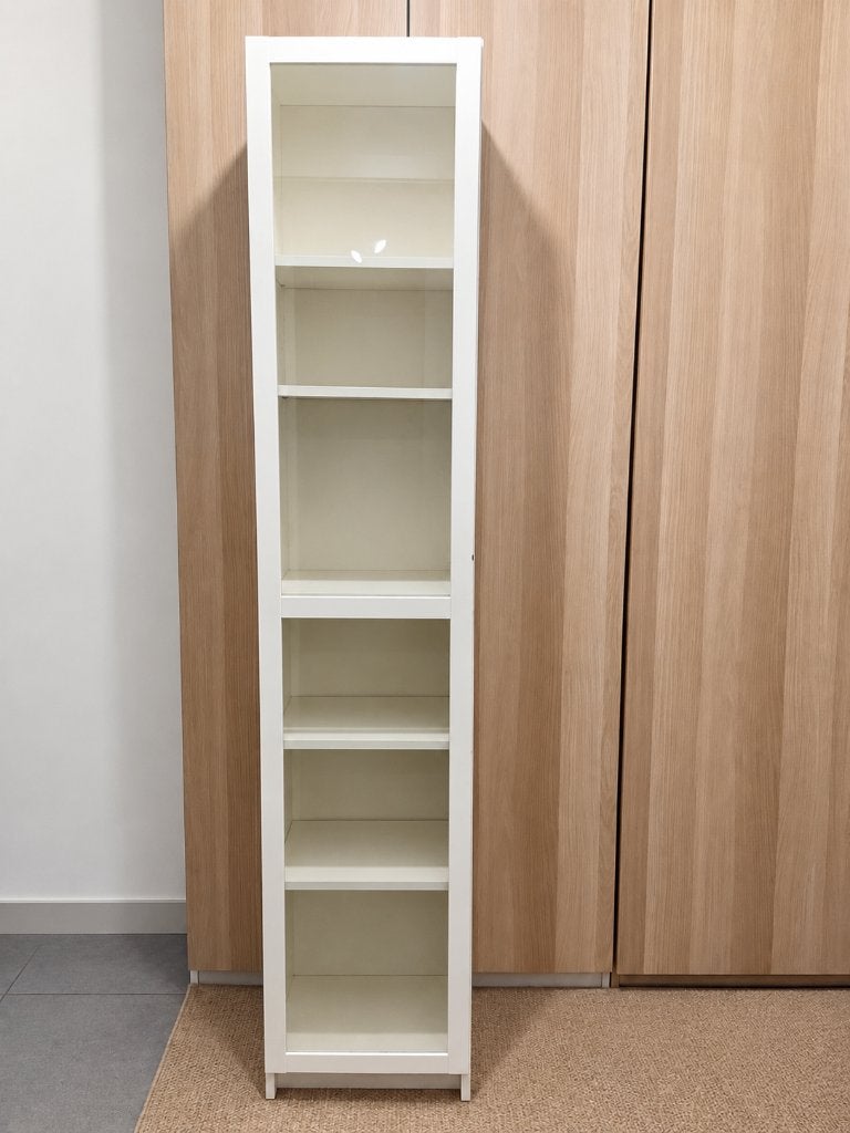 Bibliothèque Ikea BILLY blanche porte vitrée, Maison & Meubles, Avec porte(s), 25 à 50 cm, Verre, Enlèvement