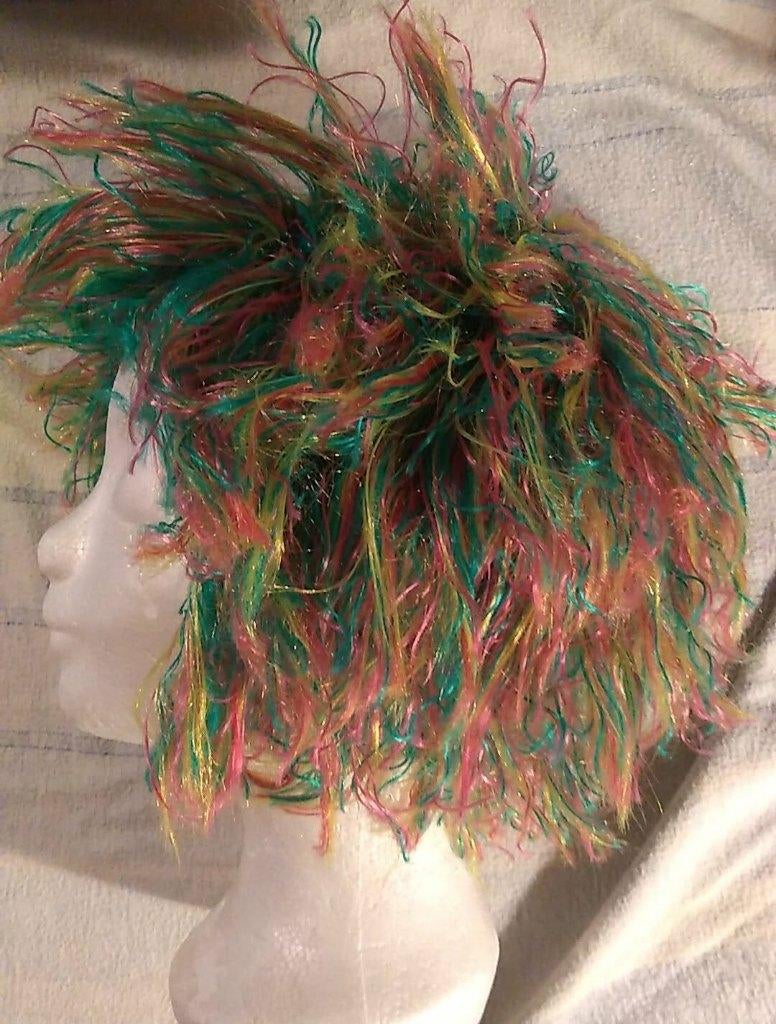 pruik gekleurd, Kleding | Dames, Ophalen of Verzenden