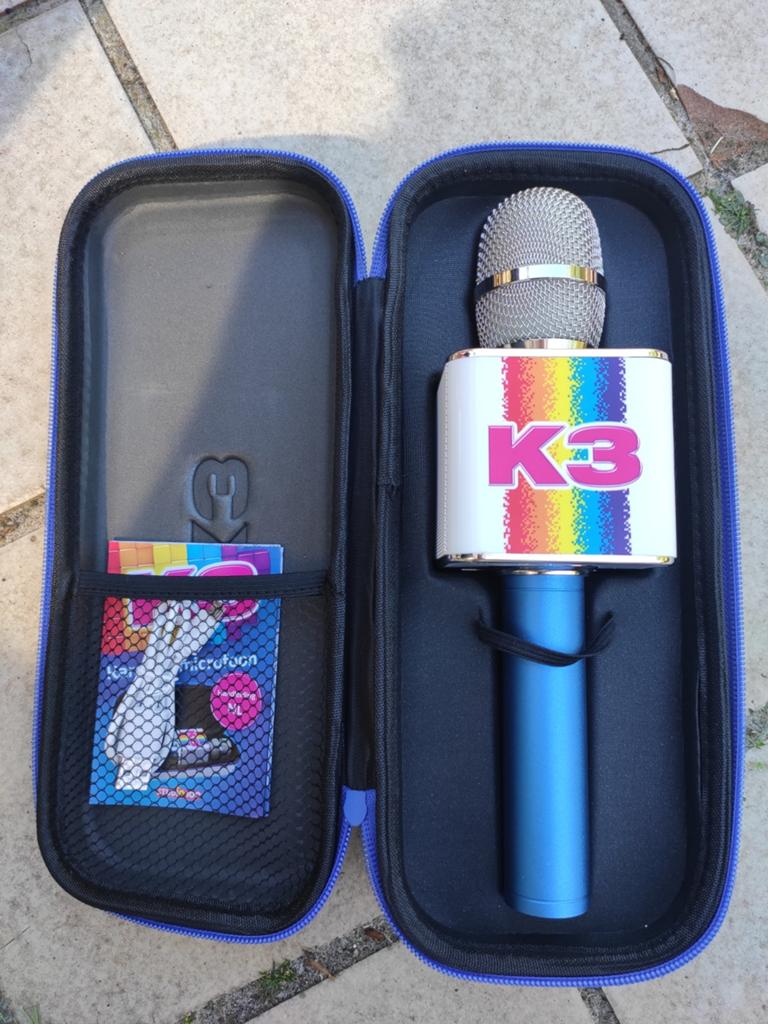 K3 karaoke-microfoon met luidspreker en geluidseffecten, Ophalen, Zo goed als nieuw, Jongen of Meisje