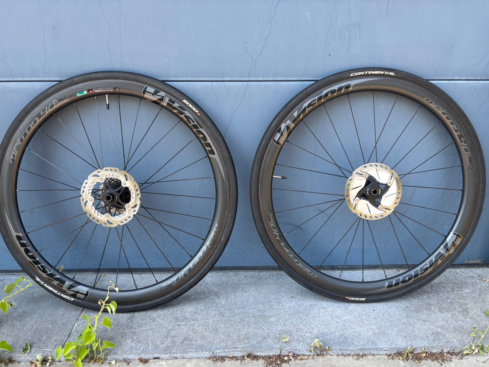2 carbon wielen VISION metron 40 disc, Enlèvement, Comme neuf, Carbone