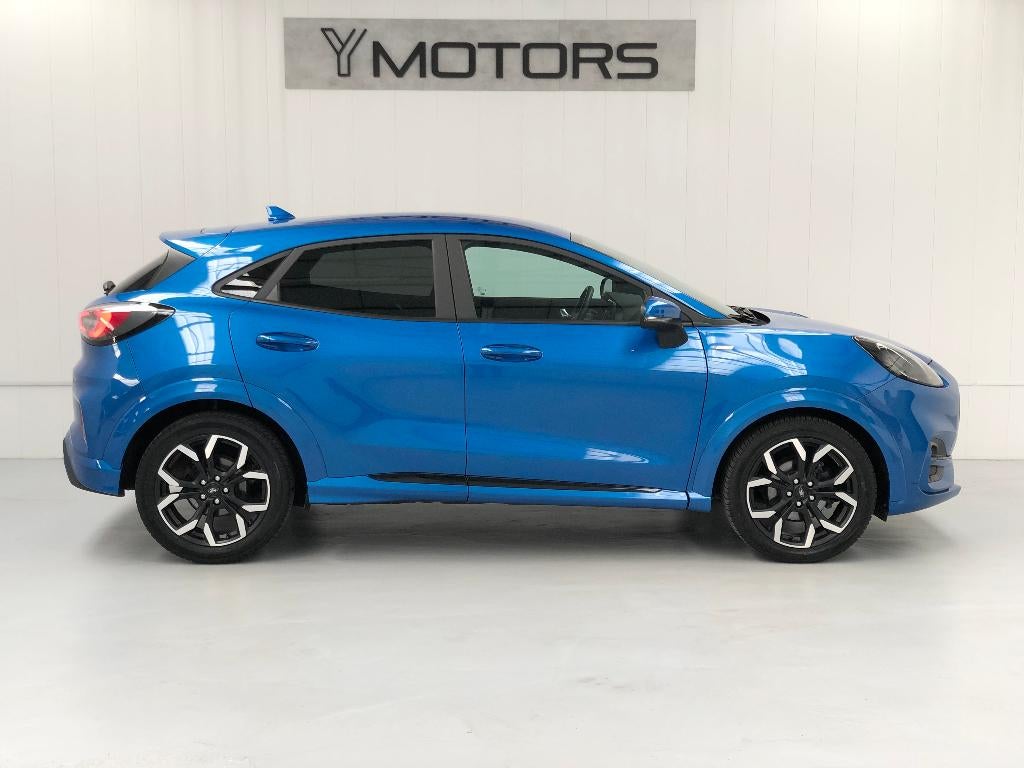 FORD PUMA 1.0 ECOBOOST ST-LINE X B&O FULL LED ACC GPS, Auto's, Ford, Puma, Blauw, Leder en Stof, 5 deurs