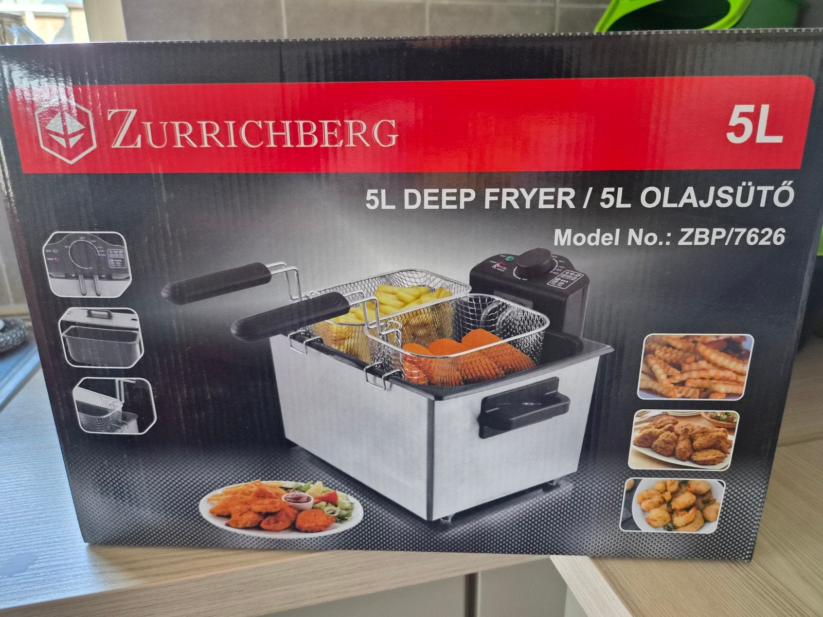 5 liter frituese nieuw in doos, Elektronische apparatuur, 4 liter of meer, Ophalen of Verzenden, Nieuw, Duo-friteuse
