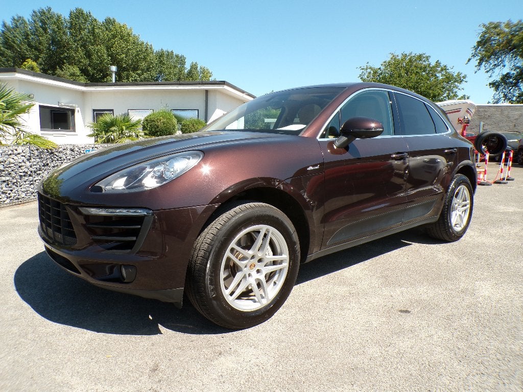 Porsche Macan 3.0D PDK/Navi/Pano Dak/Euro6b, Auto's, Porsche, Automaat, Dealer onderhouden, Bruin, Leder