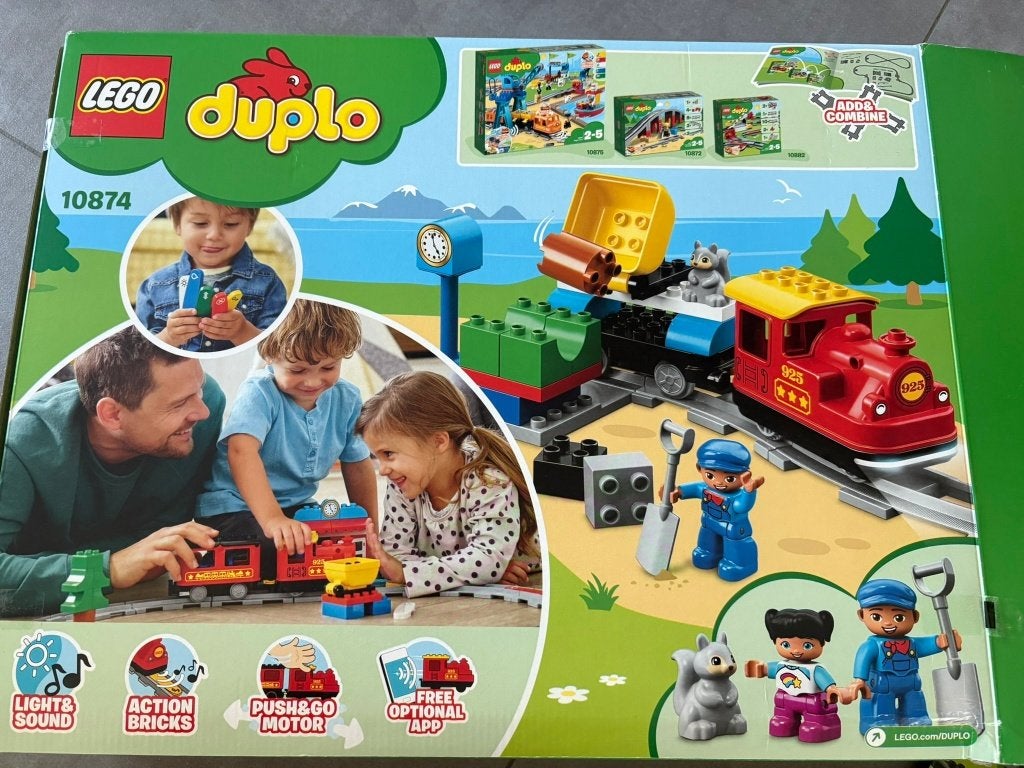 Lego Duplo Train 10874, Pièces supplémentaires incluses, Enlèvement ou Envoi, Ensemble complet, Utilisé