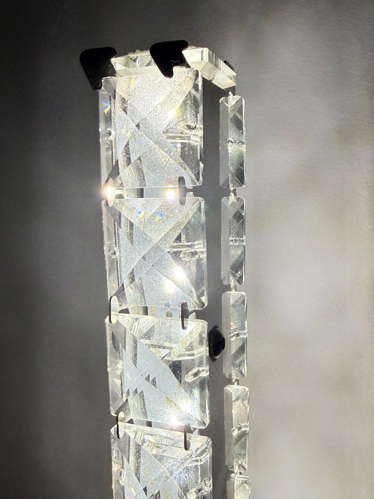 Lampe halogène sur pied, Années70 ?, Comme neuf, Verre, Enlèvement