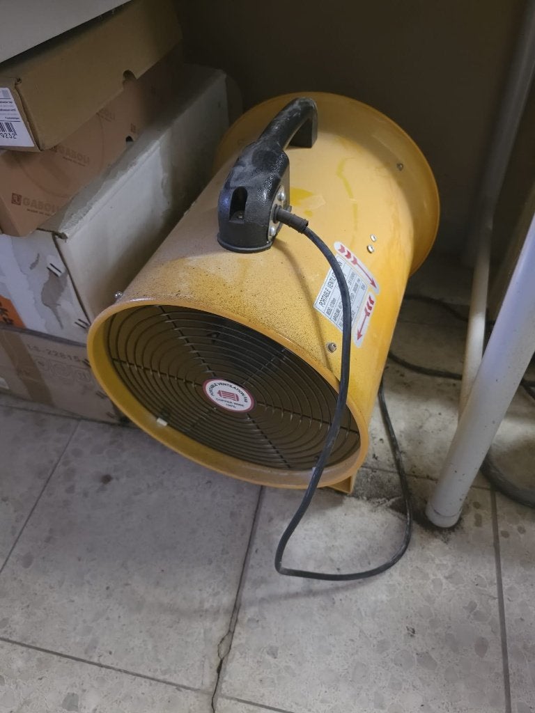 Bouwventilator 12/300mm 550W, Doe-het-zelf en Bouw, Ophalen, Zo goed als nieuw, Ventilator en Afzuiger