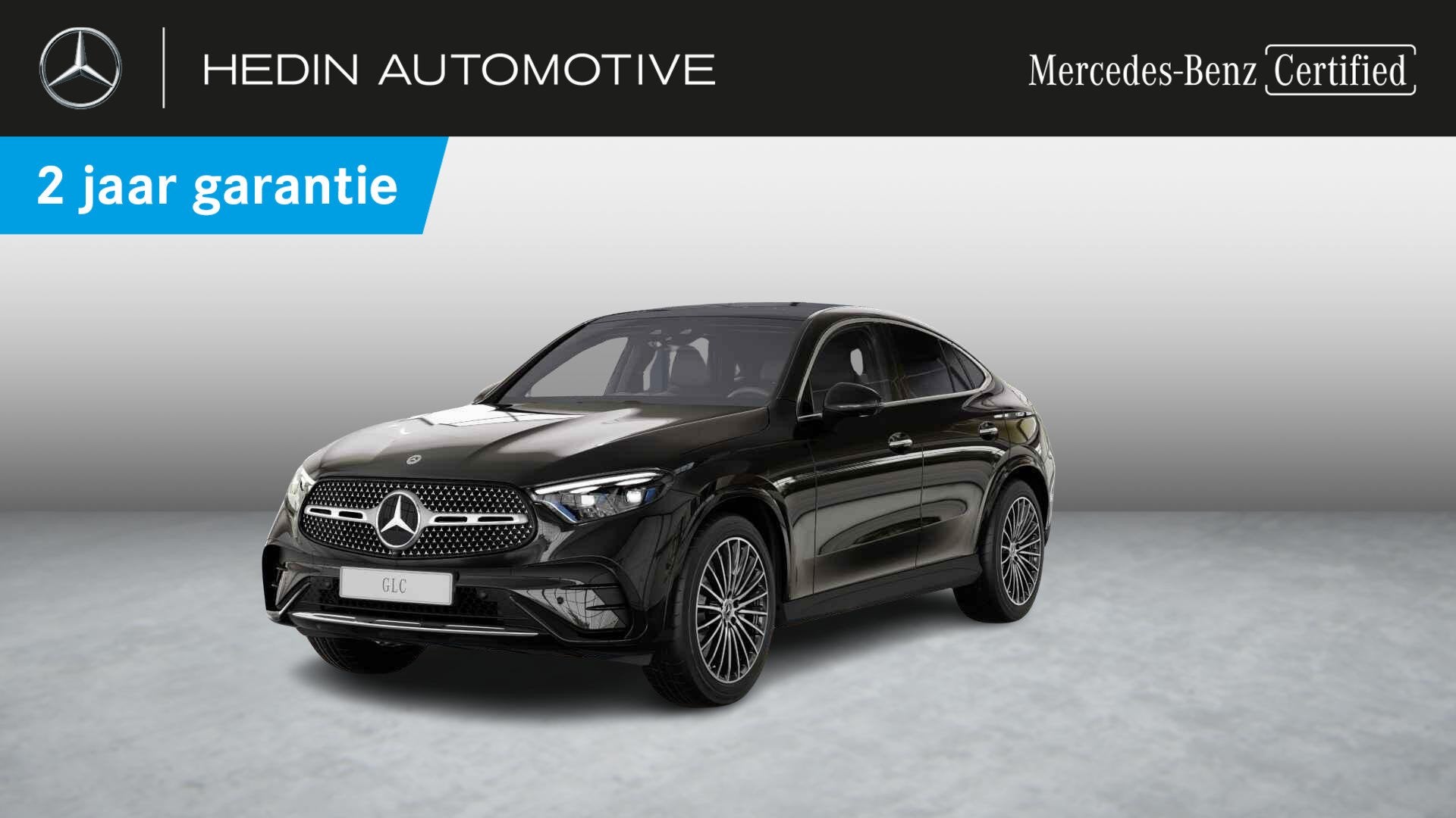 Mercedes-Benz GLC-klasse 200 4MATIC Coupé AMG Line | Panora, Auto's, Dealer onderhouden, Stof, Gebruikt, Zwart