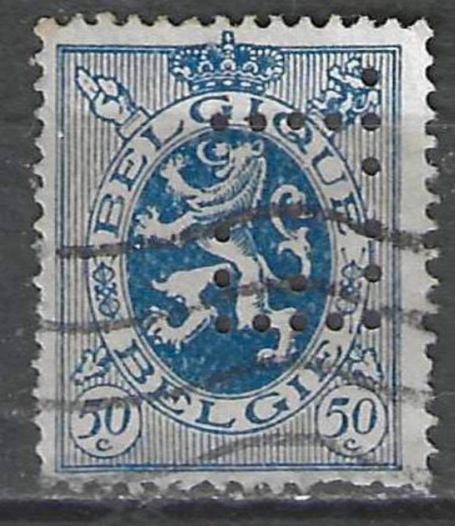 Belgique 1929/1932 - Yvert/OBP 285perf - Lion héaldiqu (ST), Envoi, Affranchi, Oblitéré