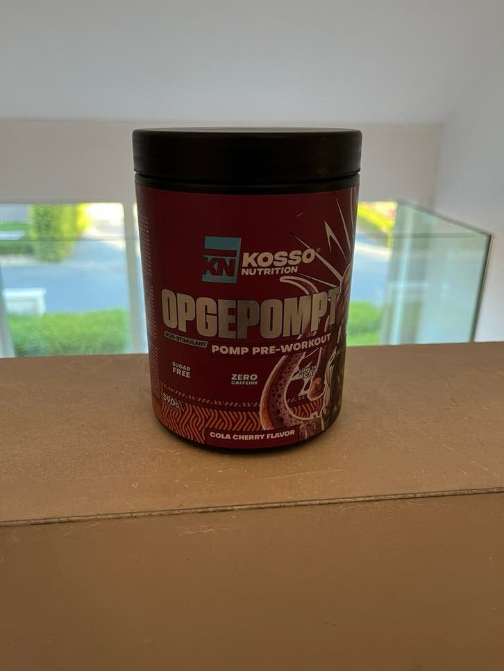 Pré workout opgepompt Kosso nutrition, Sport en Fitness, Ophalen of Verzenden, Zo goed als nieuw