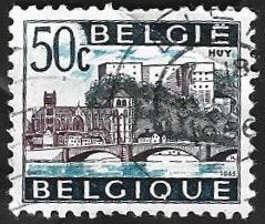 1 Postzegel België 1965 Huy, Enlèvement ou Envoi, Affranchi, Timbre-poste, Autre