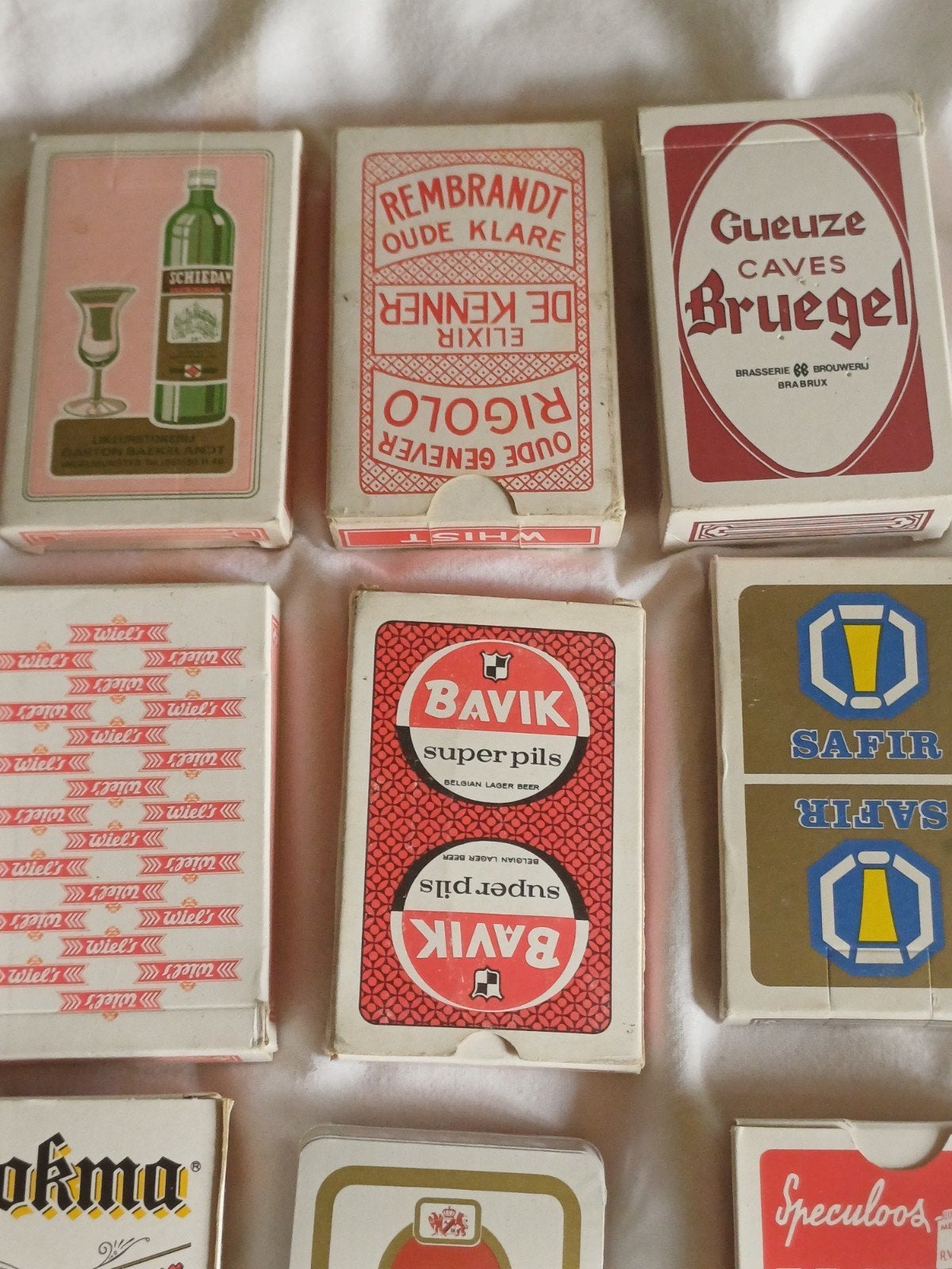 15 boeken speelkaarten bier jenever koffie enz, Verzamelen, Speelkaarten, Jokers en Kwartetten, Verzenden, Speelkaart(en)