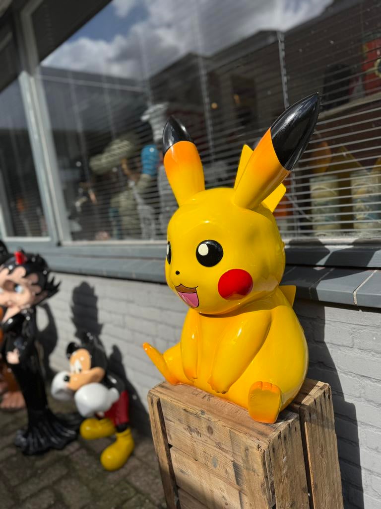 Groot Pikachu beeld Pokemon, Verzamelen, Ophalen, Zo goed als nieuw, Fantasy