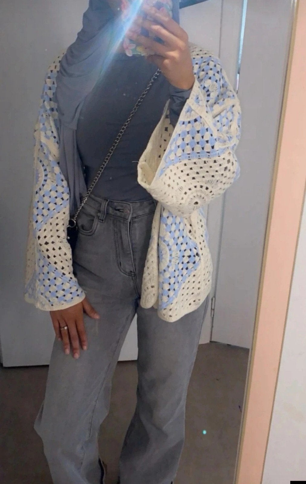 cardigan, Kleding | Dames, Wit, Maat 42/44 (L), Ophalen of Verzenden, Zo goed als nieuw