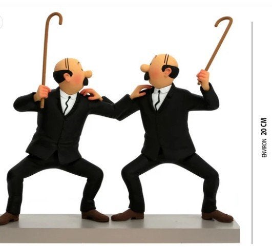 Dupont et Dupond Fariboles, Enlèvement ou Envoi, Tintin, Neuf, Statue ou Figurine