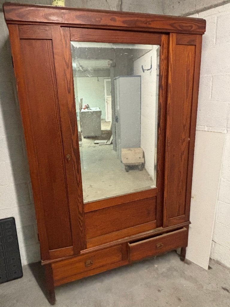 Armoire ancienne en bois, Antiquités & Art, Enlèvement ou Envoi