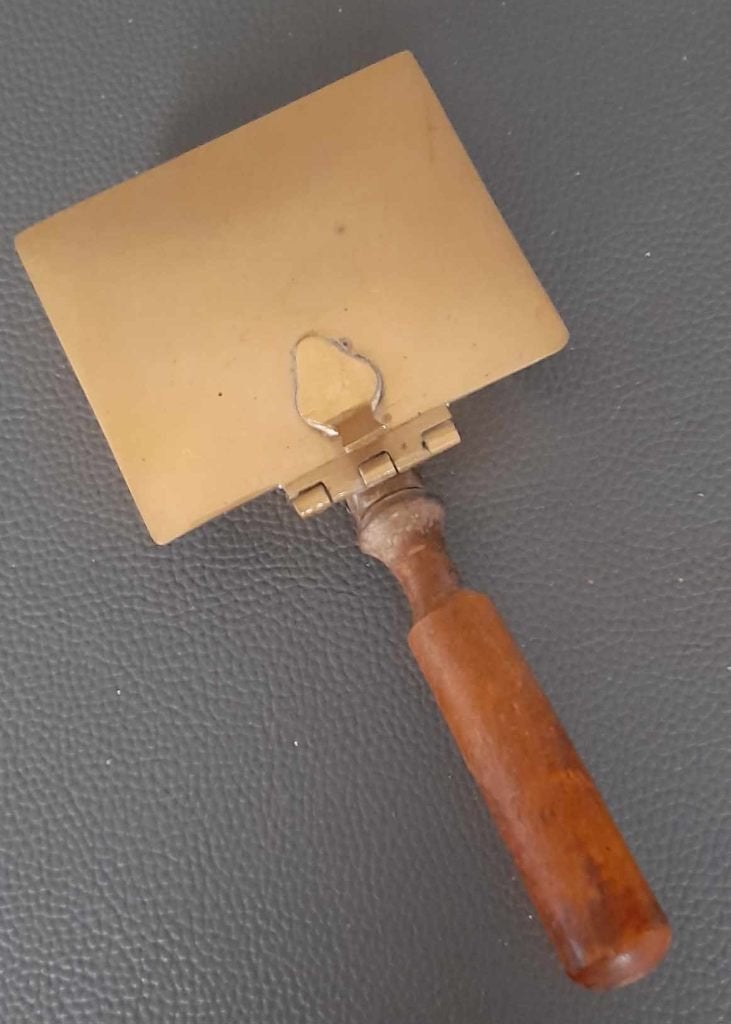 Bed-verwarmer in koper met houten handvat., Ophalen of Verzenden