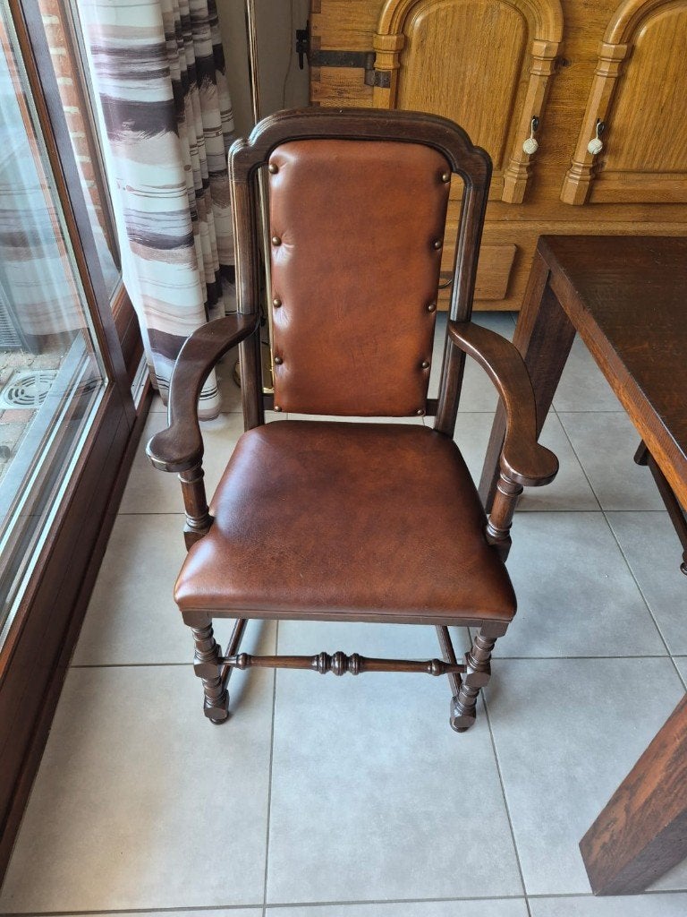 6 mooie stoelen, Maison & Meubles, Chaises, Brun, Enlèvement, Bois, Cinq, Six Chaises ou plus