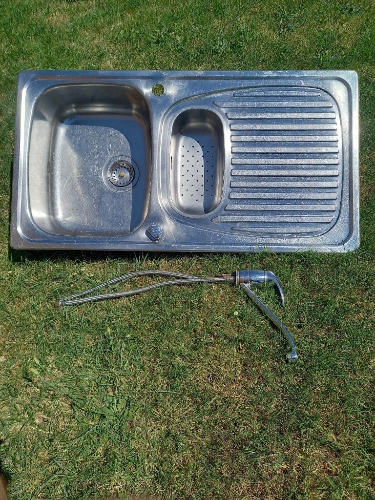 EVIER INOX COMPLET, Moins de 25 cm, Moins de 100 cm, Enlèvement, Utilisé
