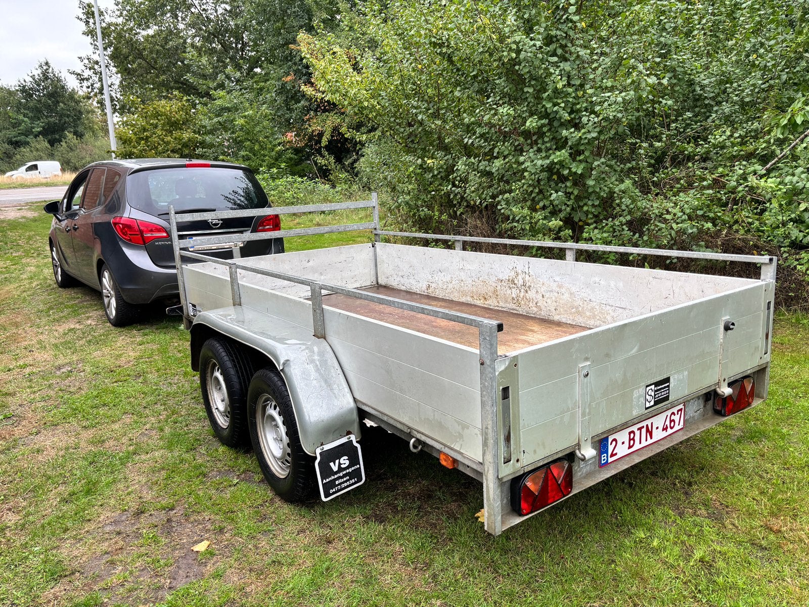 Remork 150x300 aluminium aanhangwagen, Ophalen, Zo goed als nieuw