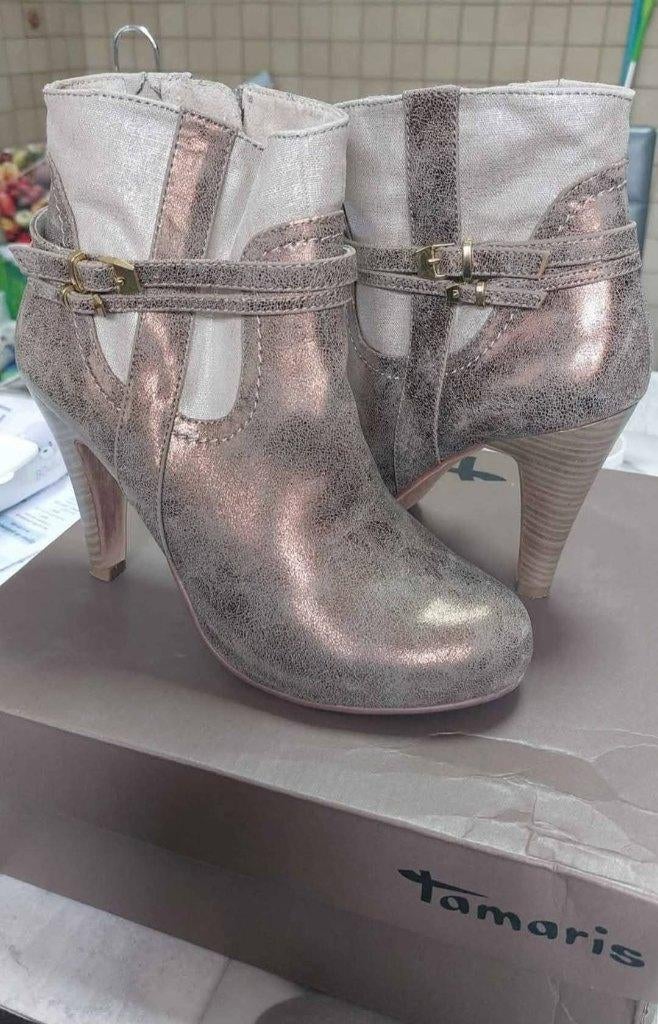Gouden tamaris hakken, Bruin, Schoenen met hoge hakken, Gedragen, Ophalen
