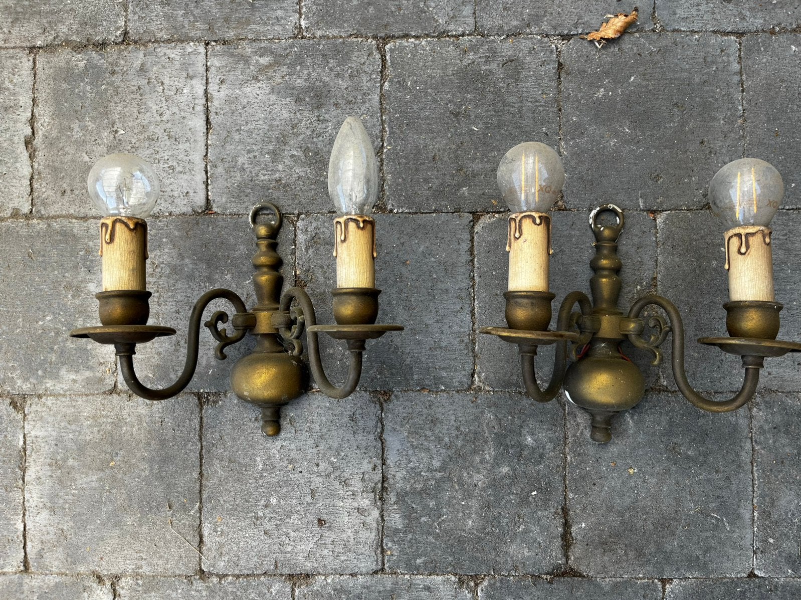 Gothic - halloween - renaissance - barok - horror, Ophalen, Gebruikt, Wandlamp, Geel