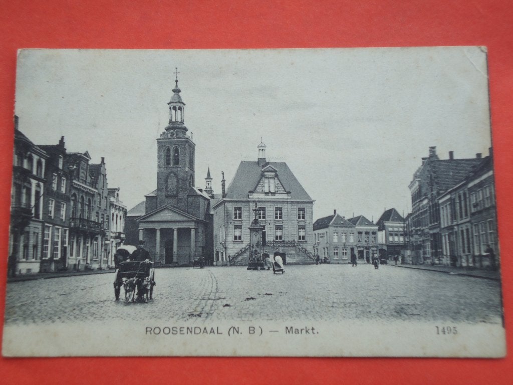 Noord-Brabant > Roosendaal Markt, Collections, Cartes postales | Pays-Bas, Enlèvement ou Envoi, Avant 1920, Affranchie, Brabant du Nord/ Brabant Septentrional