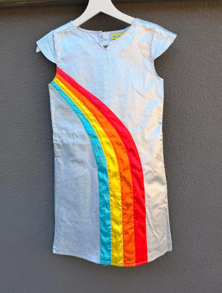 Regenboogjurk K3 maat 146/152, Kinderen en Baby's, Carnavalskleding en Verkleedspullen, Ophalen of Verzenden, Zo goed als nieuw