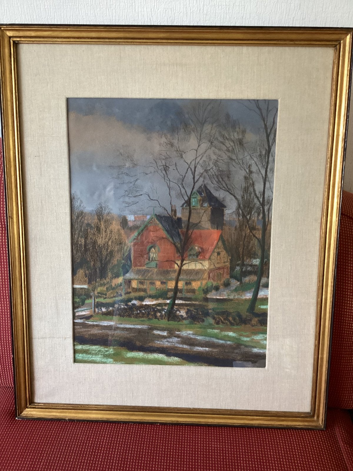 Schilderij, Antiquités & Art, Enlèvement, Sous verre, Autres sujets