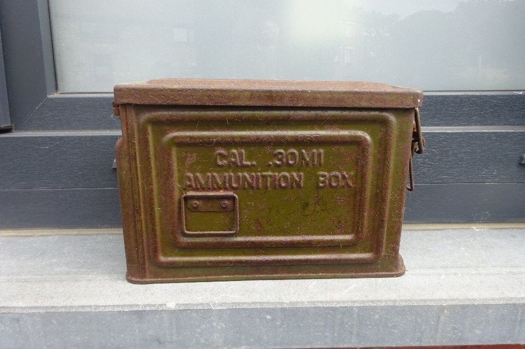 U.S.REEVES cal.30M1 Ammunition box ( vide ) voir photos ., Enlèvement, Armée de terre, Caisse ou Géocache
