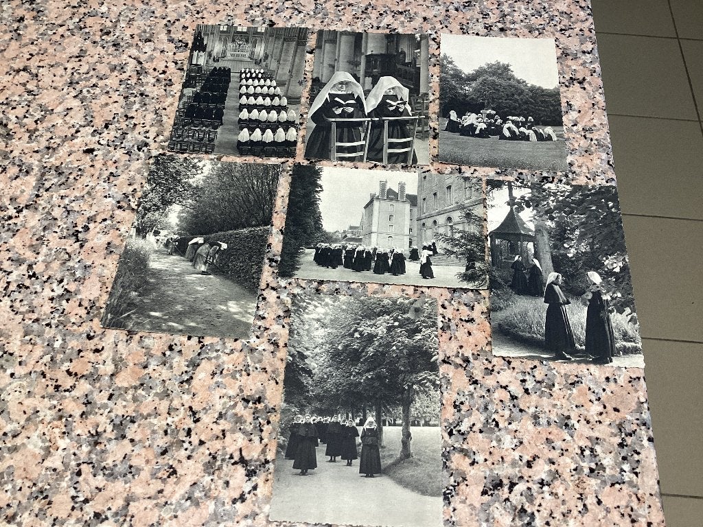 Lot de 7 cartes posta Maison-mere de la Misericorde de sees, Enlèvement ou Envoi, 1940 à 1960, Non affranchie, Autres thèmes