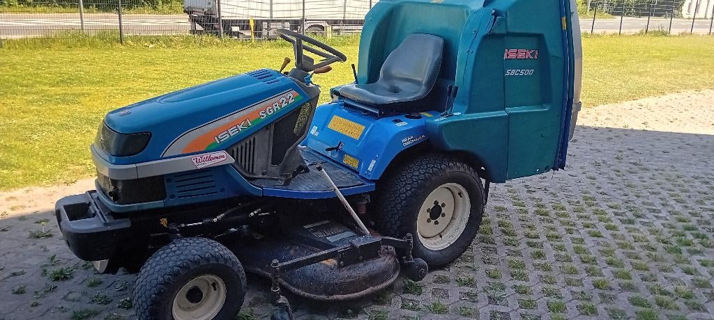 Iseki SGR 22 Zitmaaier Hooglossend, Tuin en Terras, Zitmaaiers, Ophalen, Opvangbak