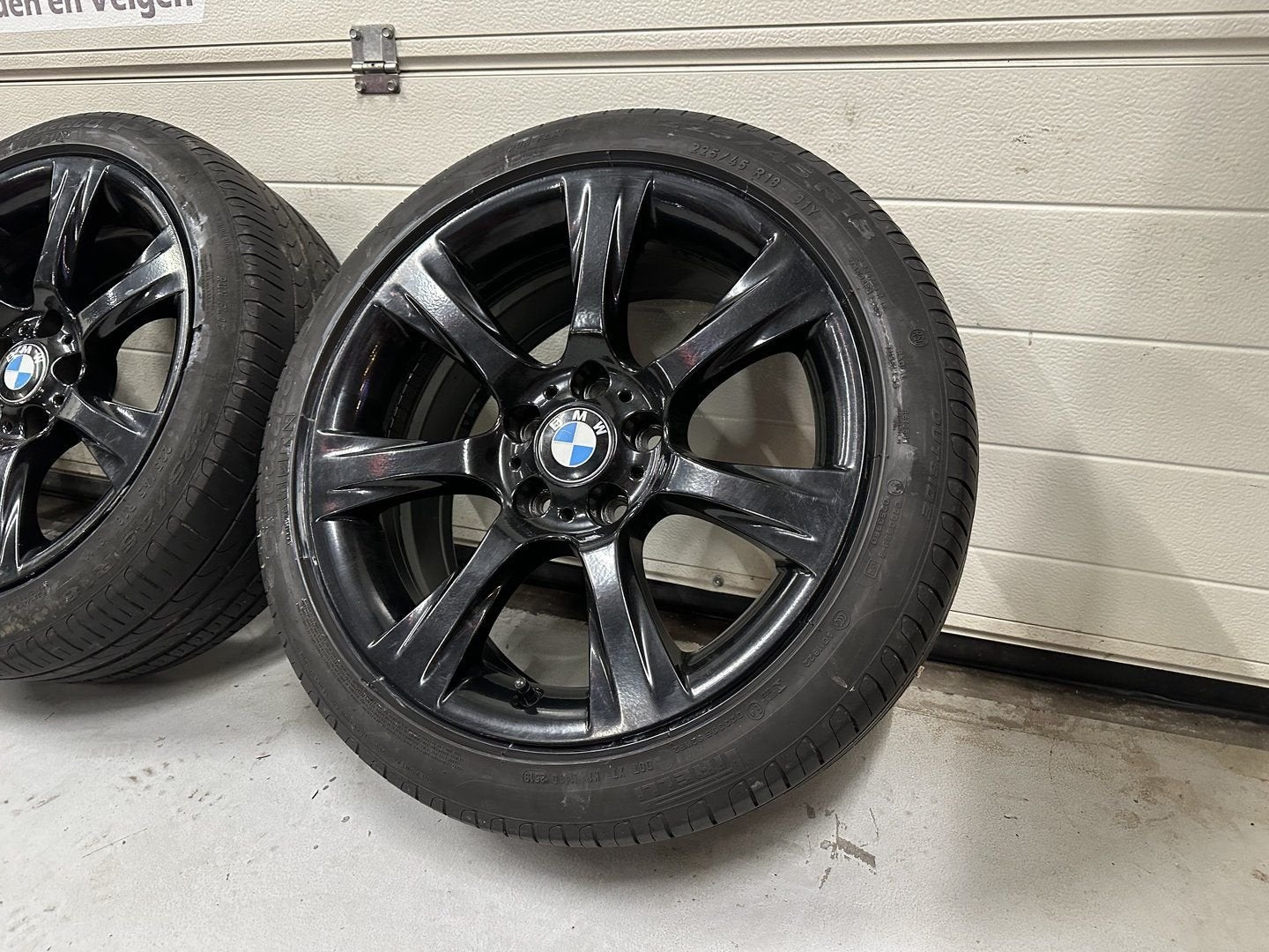 18inch Originele BMW Black Style 396 Velgen! A-Merk Banden!, Pneus et Jantes, Véhicule de tourisme, Pneus été, -