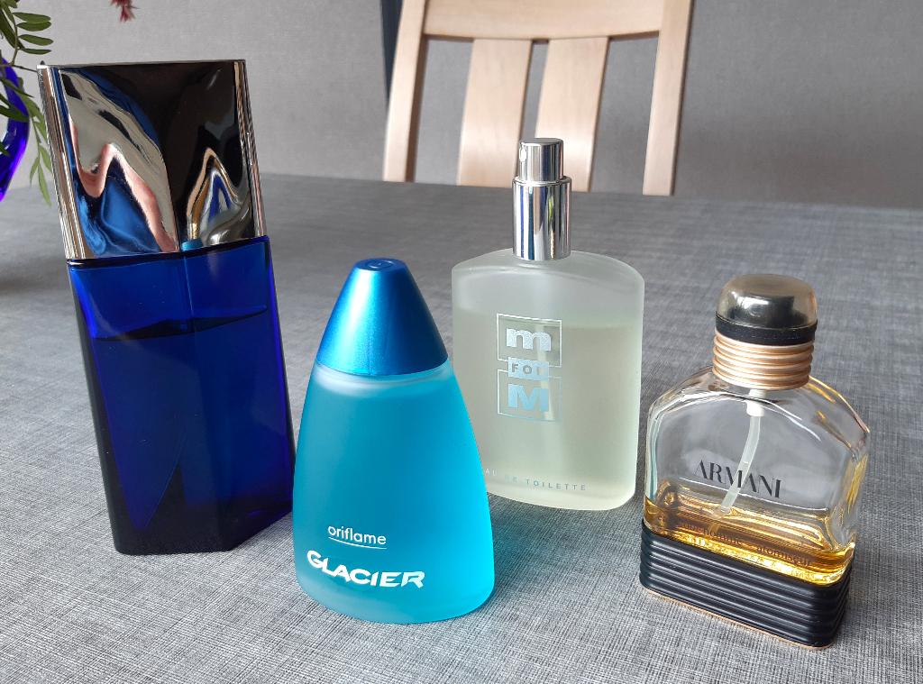 Herenparfums Eau de toilette Armani Issey Oriflame Mylene, Enlèvement, Utilisé, Autres types, Plein