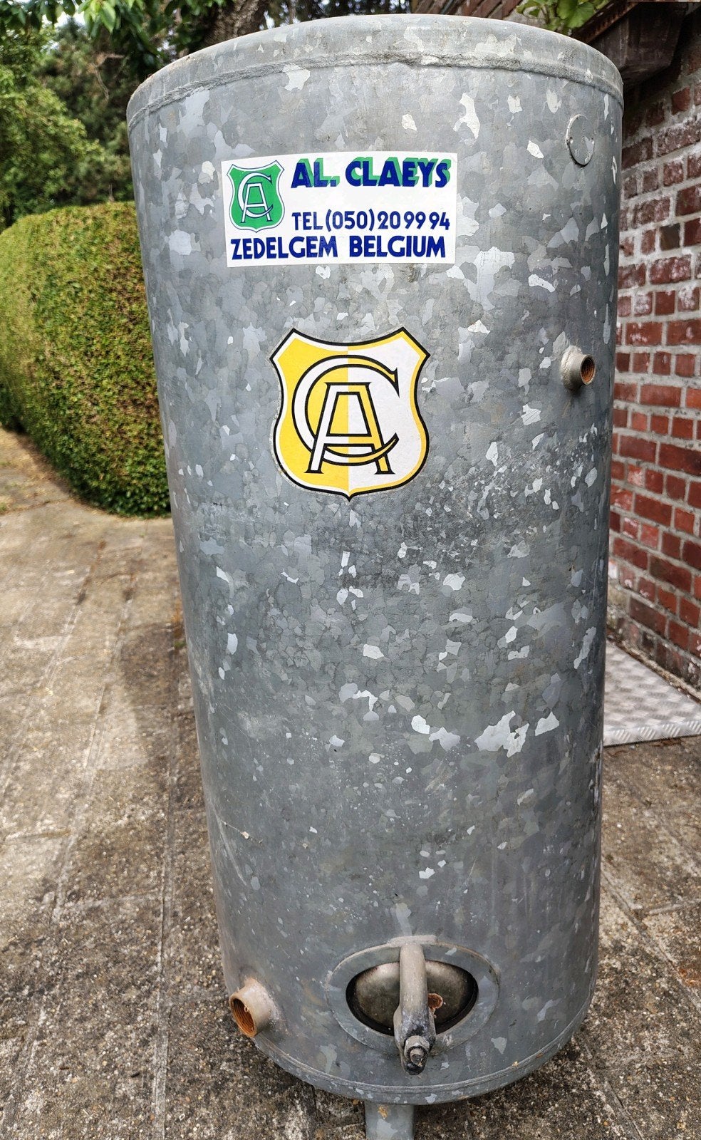 Gegalvaniseerd waterdrukvat, Ophalen