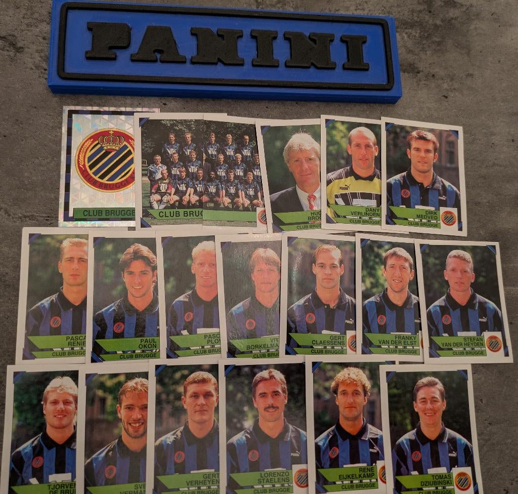AUTOCOLLANTS PANINI FOOTBALL 95 19 1995 CLUB DE BRUGES FOOT, Envoi, Neuf