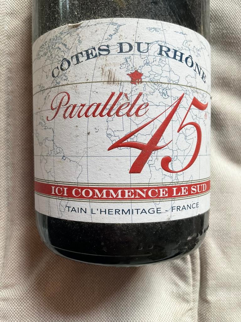 Cotes du Rhone , 2012 , 1 fles, Verzamelen, Ophalen of Verzenden, Zo goed als nieuw