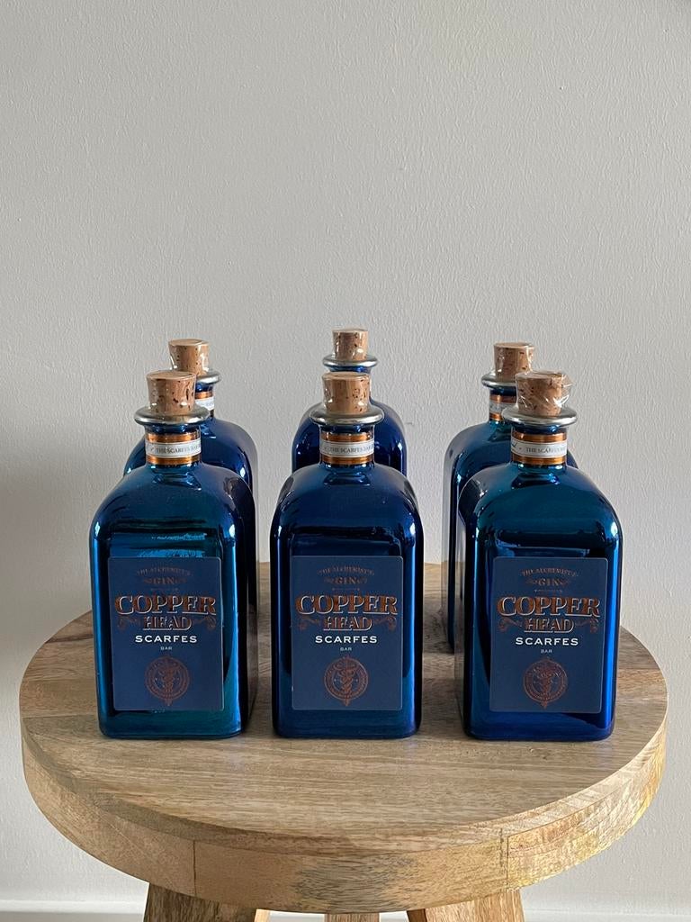 Copper Head gin: scarfes 6 stuks (40€/stuk), Ophalen, Zo goed als nieuw