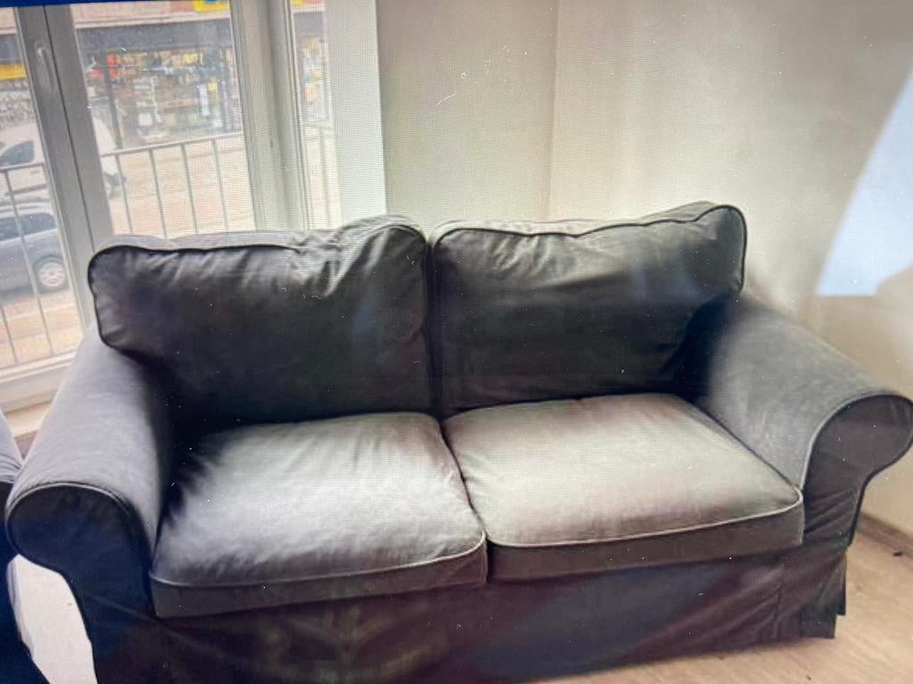 Ikea Ektorp 3 est gris, comme neuf, Enlèvement, Comme neuf, Trois personnes, Tissus