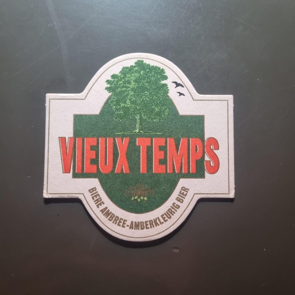 Sous Bock Vieux-Temps (modèle 17), Collections, Marques de bière, Enlèvement ou Envoi, Utilisé, Sous-bock, Autres marques