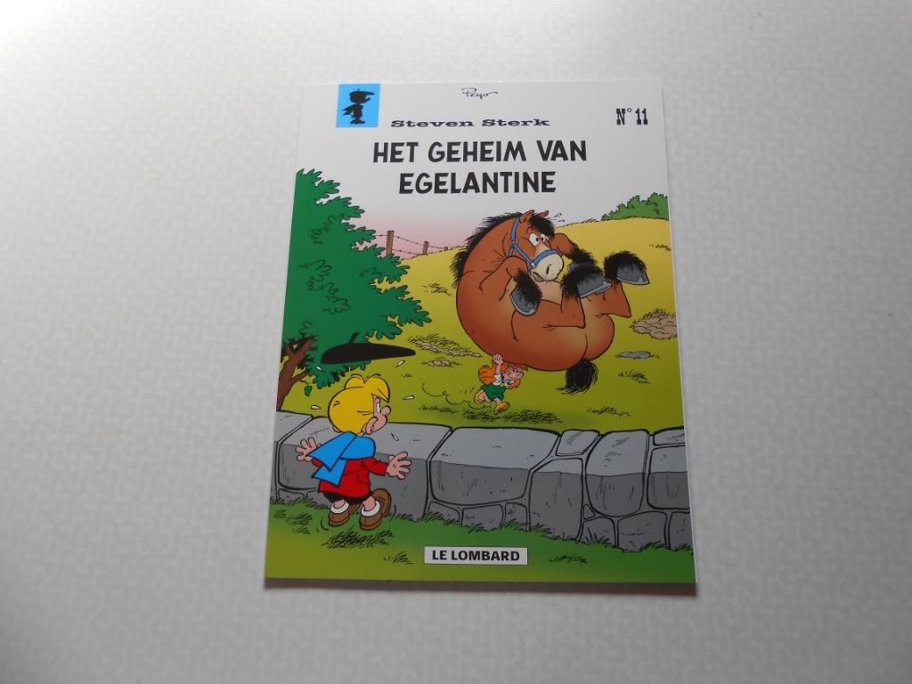 Steven sterk 11 Het geheim van Egelantine 1999 1 ste druk., Boeken, Stripverhalen, Eén stripboek, Ophalen of Verzenden, Nieuw