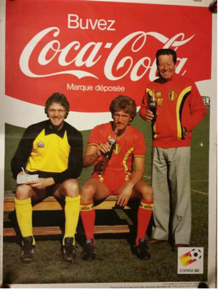 Extreem zeldzame reclame poster rode duivels, Ophalen of Verzenden, Zo goed als nieuw