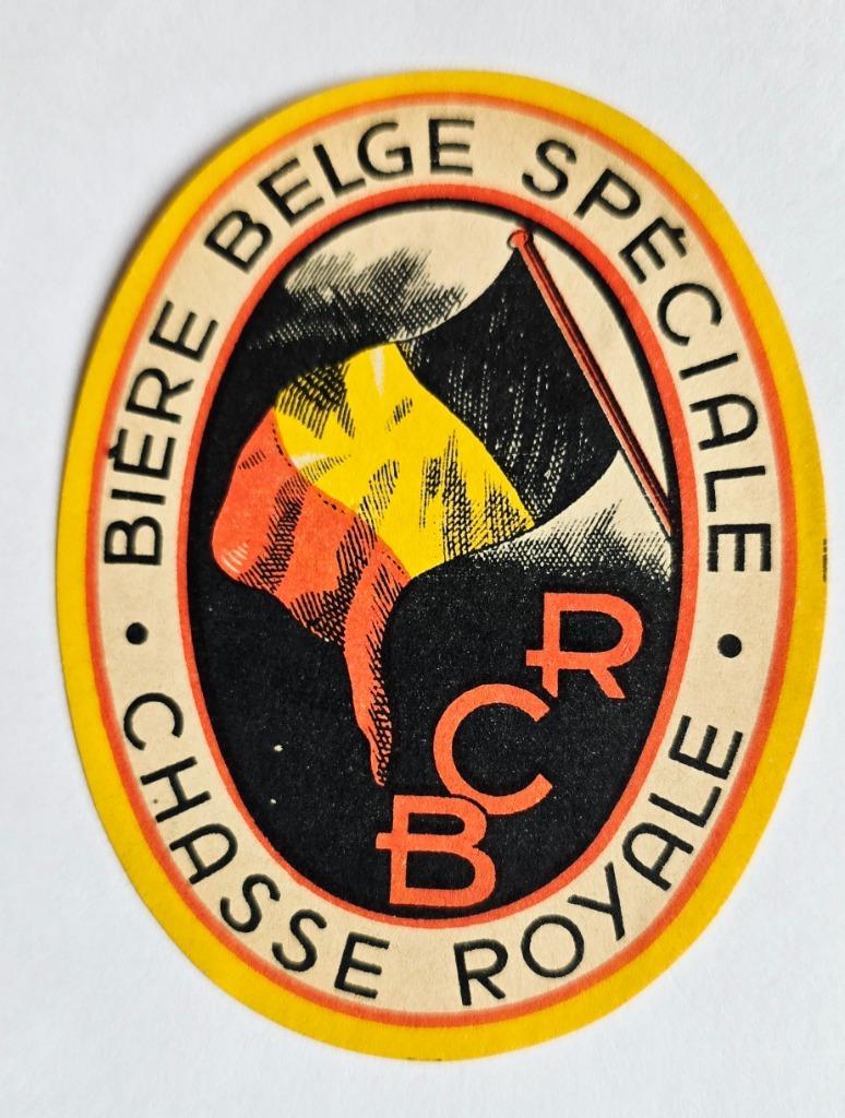 BCR Chasse Royale Etiquette Bière Label 56, Collections, Marques de bière, Comme neuf, Autres types, Autres marques, Envoi